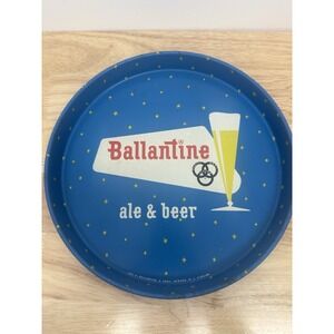 Vintage BALLANTINE Ale & Beer Purity Body Flavor Advertising Metal‎ Serving Tray